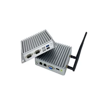 

Intel celeron j1900 barebone system fanless mini pc industrial computer 12v with 2 Gigabit Ethernet and 2 RS232 com