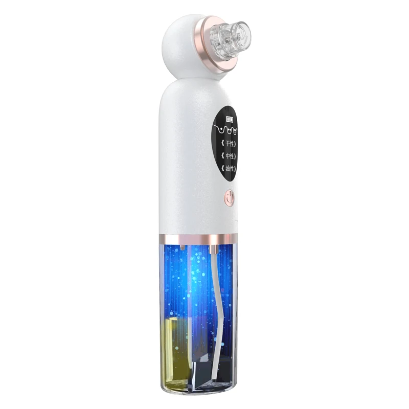 

Hot sale Blackhead Remover Pore Vacuum remover Vacuum Pore Cleaner Blackhead Remover For Nose and Face, White&gold