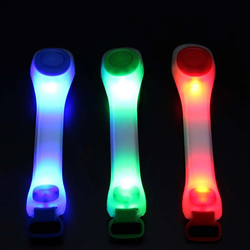 

Good Quality Sport Running/Walking/Cycling In Dark Arm Band Warning LED Light Bar, Red/blue/green