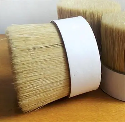 
44mm-152mm Chunking Bristle double boiled Pure Bristle pig hair for brush making 