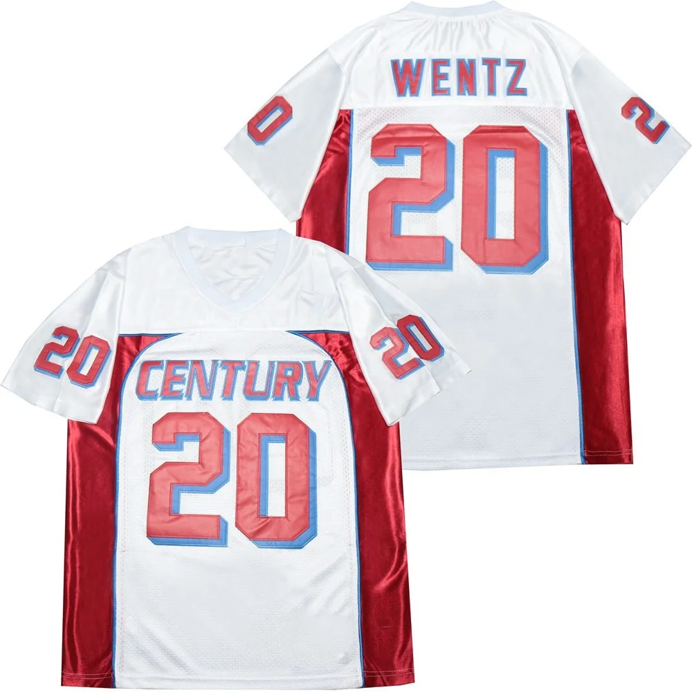 

Wholesale Cheap Stitched Youth CARSON WENTZ #20 WHITE Red HIGH SCHOOL FOOTBALL Jersey Red White For Men, Custom accepted