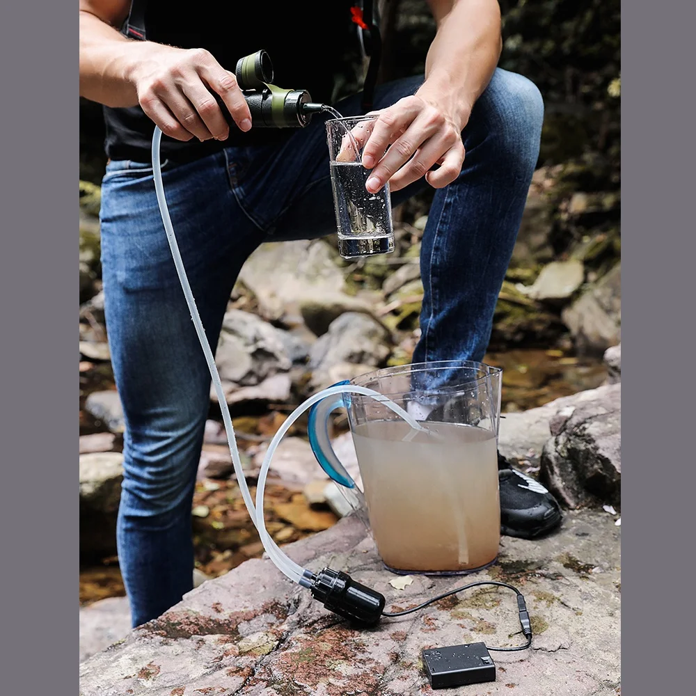 
camping & hiking outdoor water filter straw 