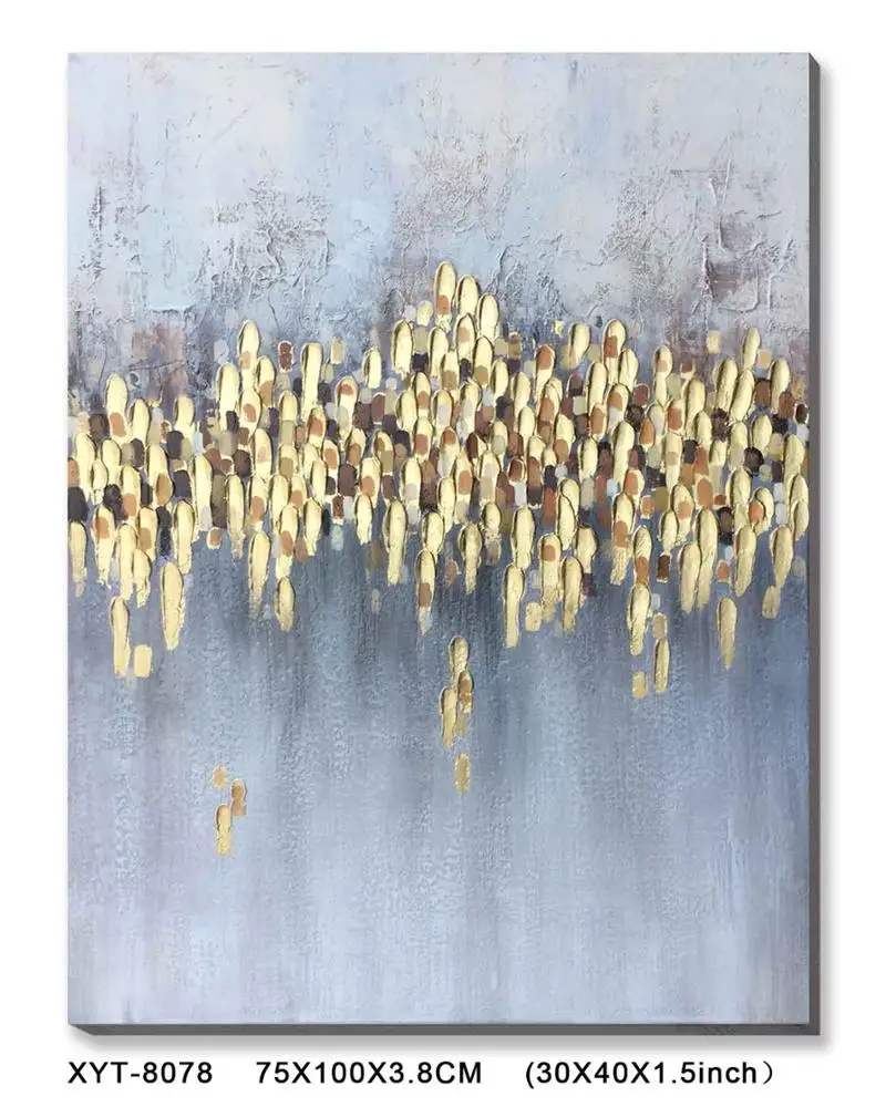 
Abstract Handpainted Stretched oil Painting On Canvas Wall Art Supplies 