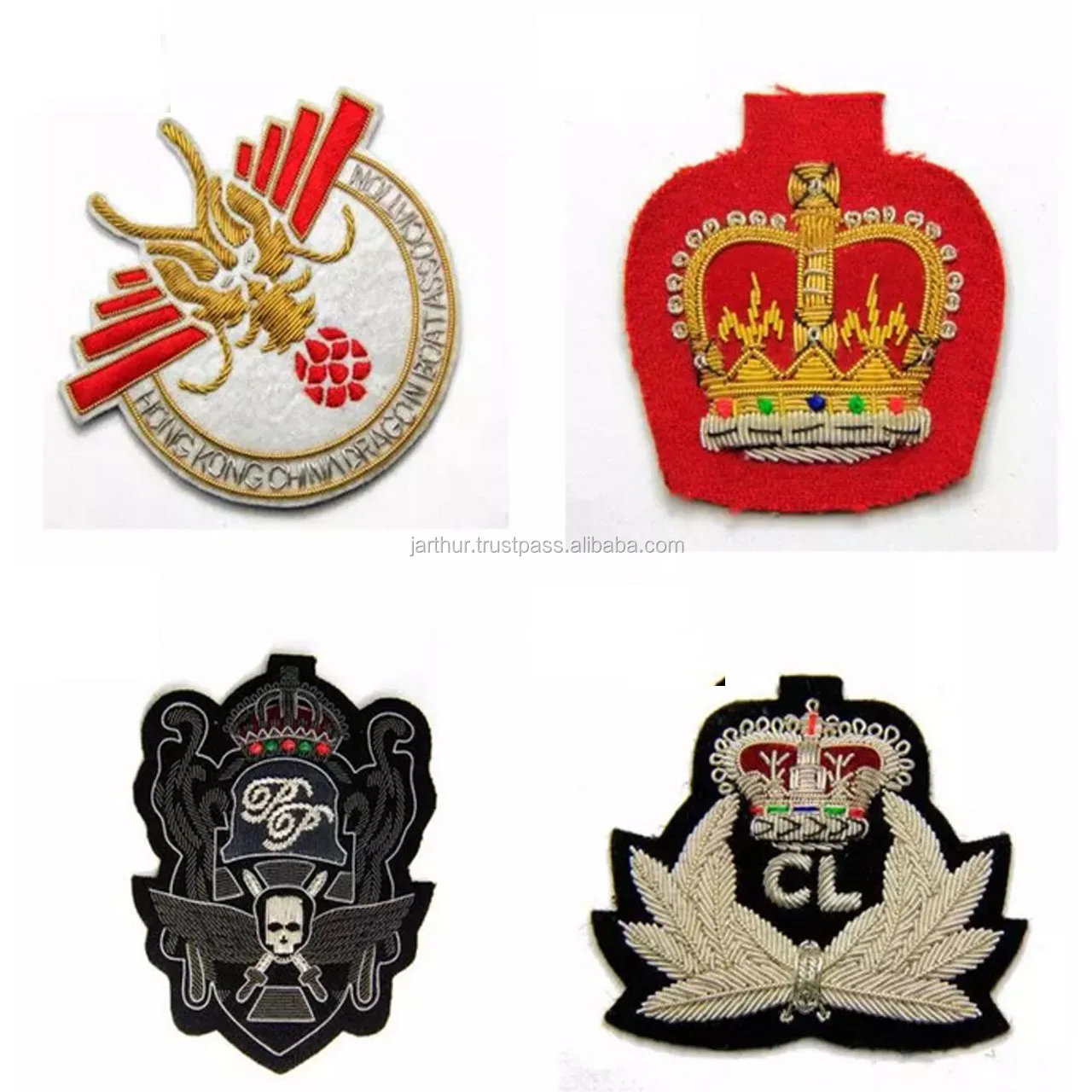 Bullion Wire Blazer Original Badge With High Quality Hand-embroidery ...