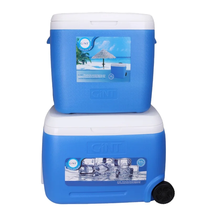 

outdoor factory beer cans trolley picnic other camping fishing lunch hiking cans food ice cooler with wheel box fish cooler box