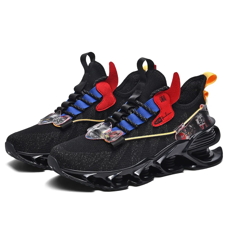 

2022 Hot Sale New Fashion tide OEM custom Big size tennis sneakers Dropshipping Original Breathable Fly Woven Men's casual shoe, 3 colors