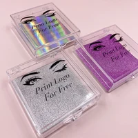 

Dropshipping nprivate label bulk silk lashes 3d wispy mink eyelashes cheap custom logo empty eye lash package boxes