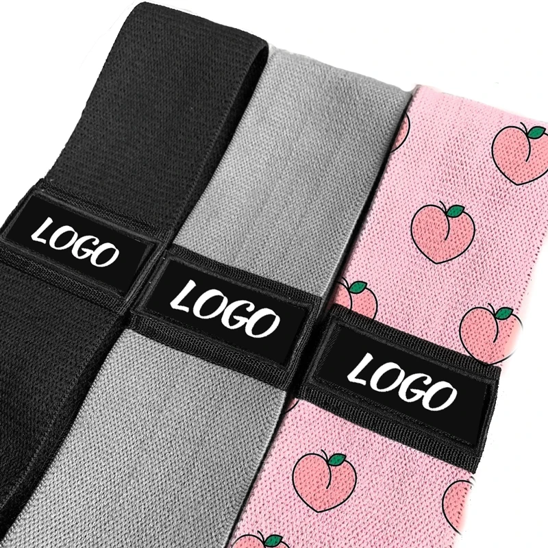 

Heavy Duty Hip Band With Custom Logo Glute Activation Resistance Band, Black, gray, green, pink, purple, blue