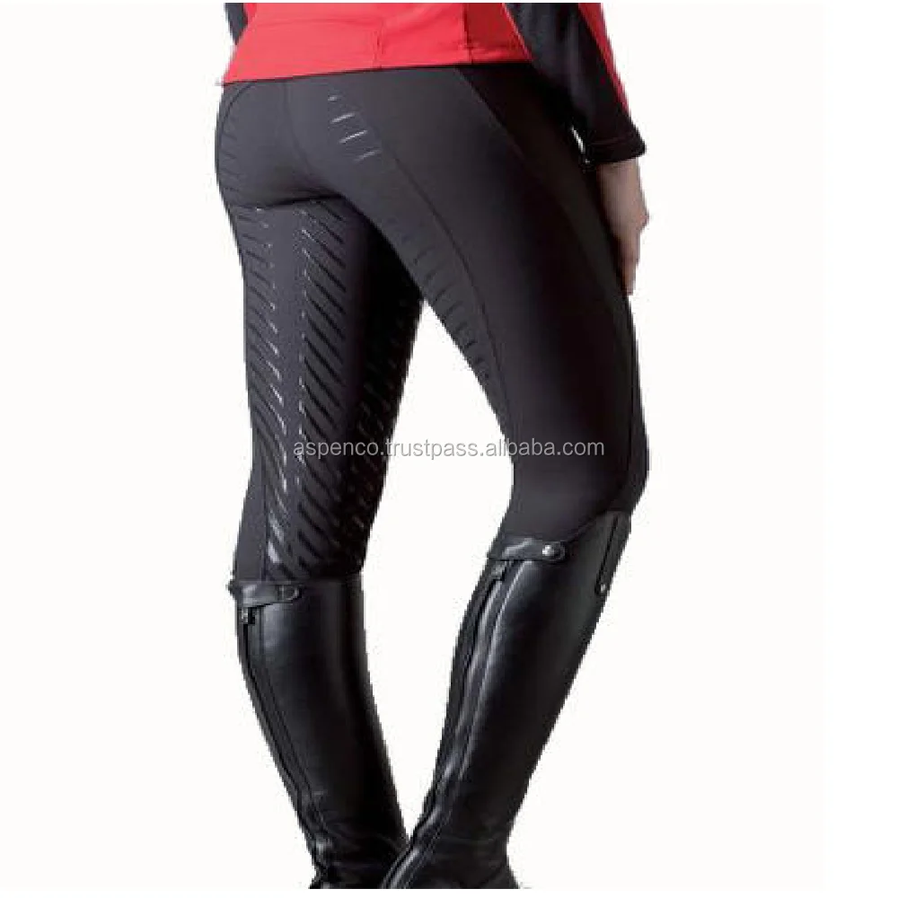 Ladies Riding Stretchable Tights Riding Full Seat Silicone Women Waist