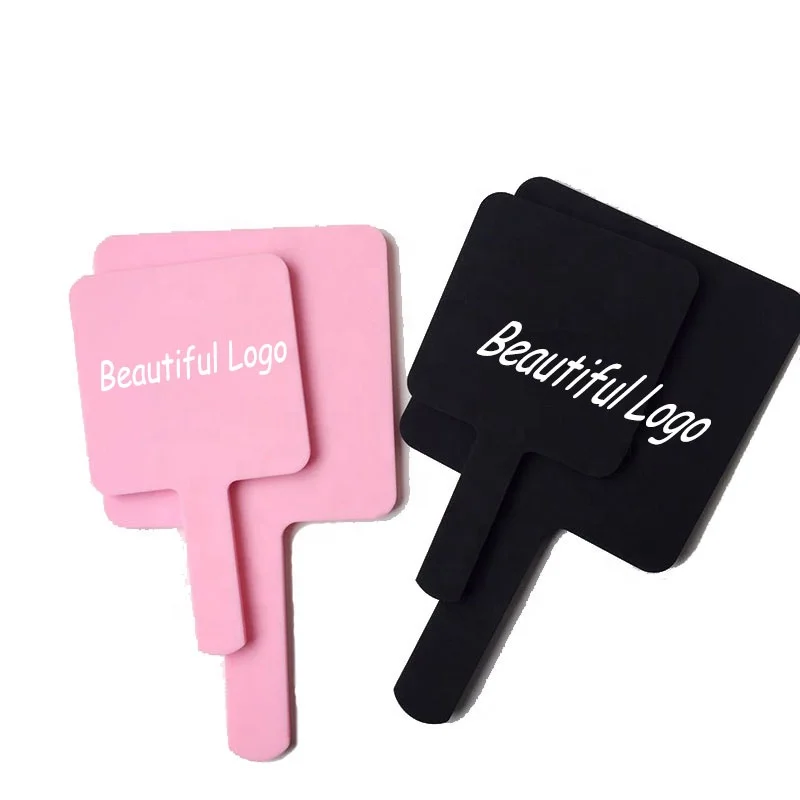 

Promotion Gifts Logo Customized Square Shape Handheld Makeup Mirror