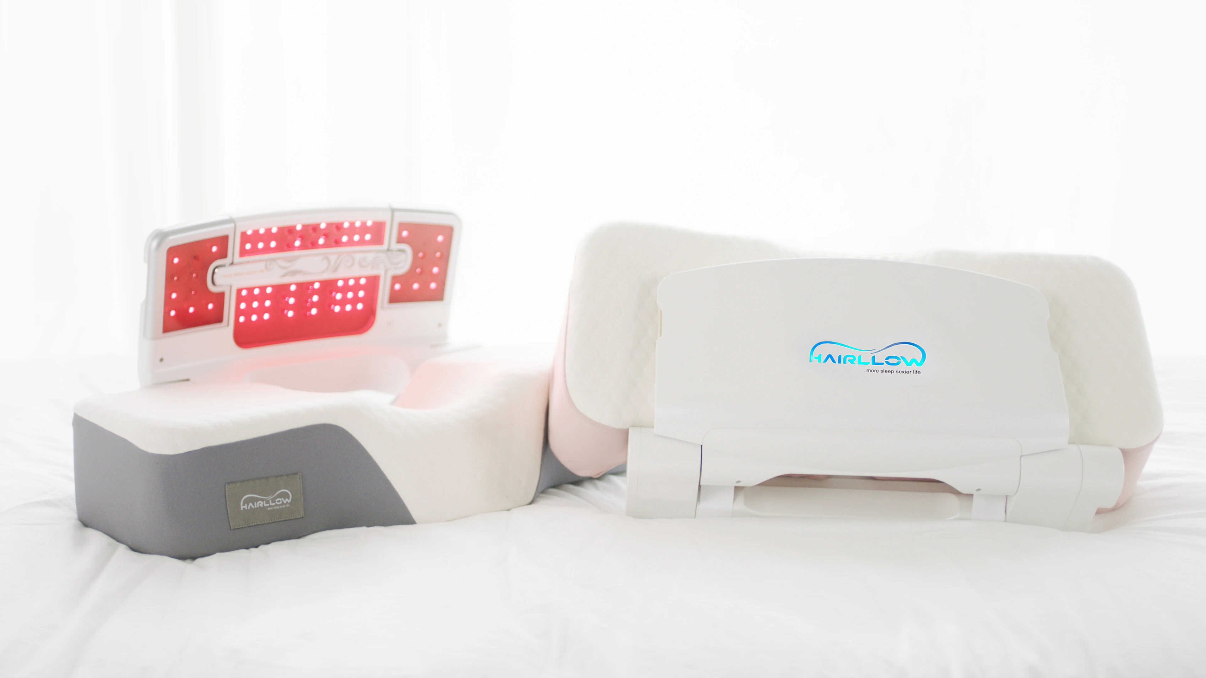 Low Level Laser Therapy for Hair Regrowth and Hair Loss Korean Made pillow type illuminating Hair Restoration Laser Device