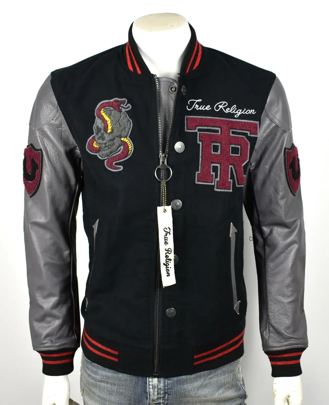 Top Quality Letterman Baseball Jacket Wool Body Cow Leather Sleeve