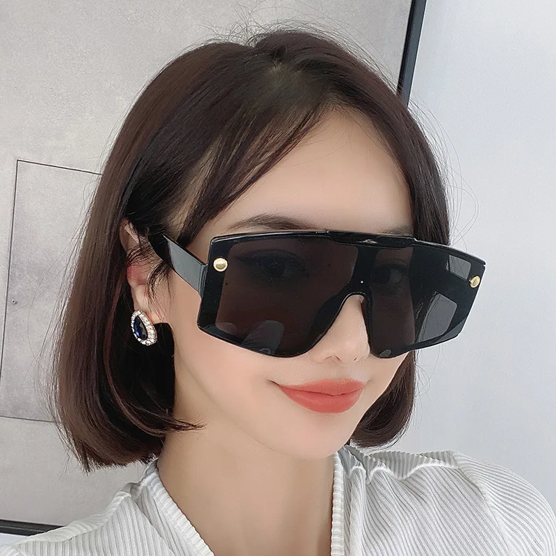 Lmamba New Oversized Sunglasses Wholesale Retro Steampunk Sun Glasses Trendy 2022 Sunglasses Women