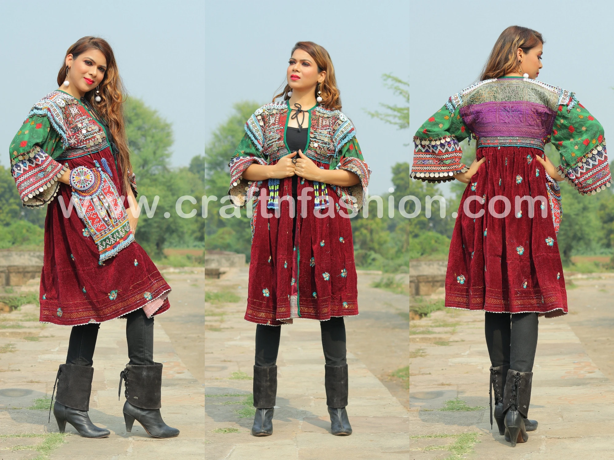 Afghan Wedding Anarkali Suit Wedding Wear Heavy Anarkali Suit Afghan Kuchi Dress Anarkali