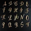 Creative Crystal Initial Letter Design Brooches Lapel Pin Personality English Letter Rhinestone Brooches for Suit Collar Jewelry
