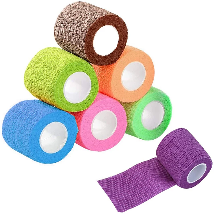 

BLUENJOY Customized Colored Elastic Adhesive Sport Bandage For Sport Protective