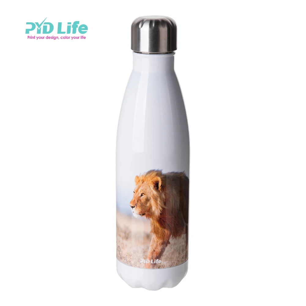 

Dropshipping Hot Sale Double Walled Cola Shape Stainless Steel Water Bottle Custom Animal Patterns Sublimation Print