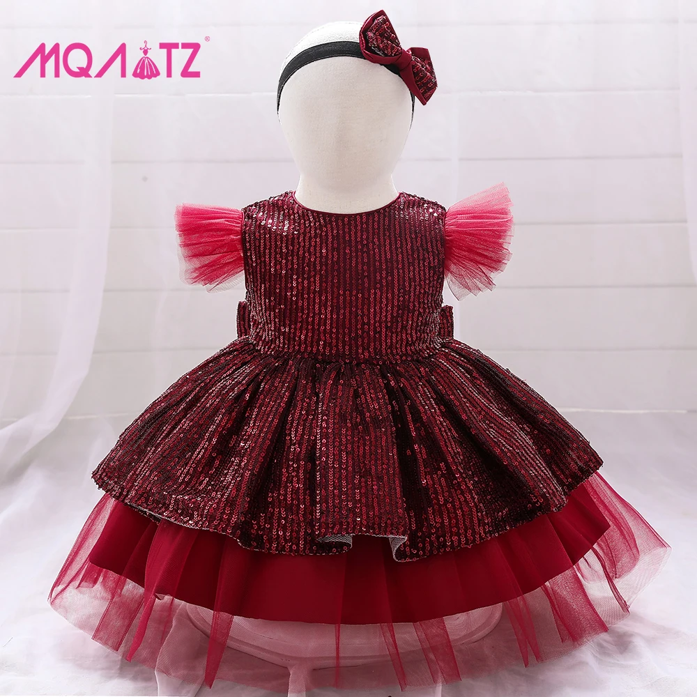 

2021 Summer Wear Princess Flower Evening Children Clothes New Design Baby Girls Puffy Dresses