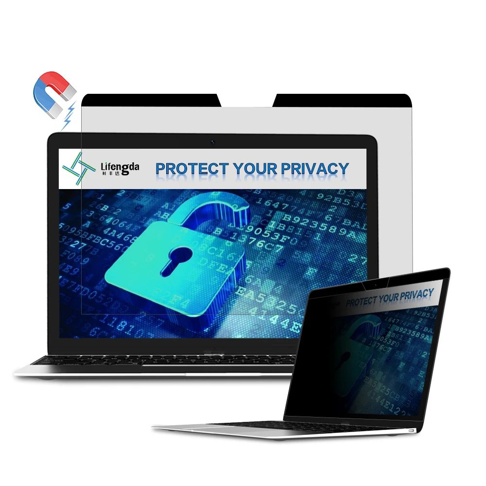 

High clarity regular magnetic privacy screen protector film for laptop 14inch
