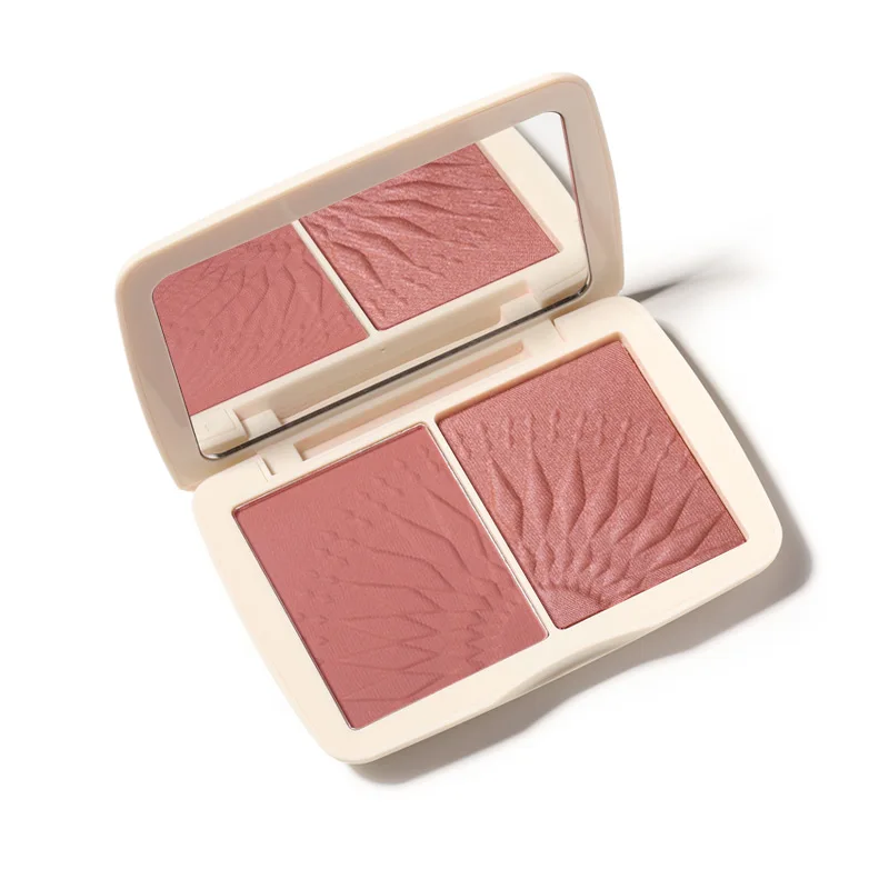 

FOCALLURE Cruelty Free Makeup Brands Color Powder Blush and Highlight Palette 2019 Cosmetics, 7 colors