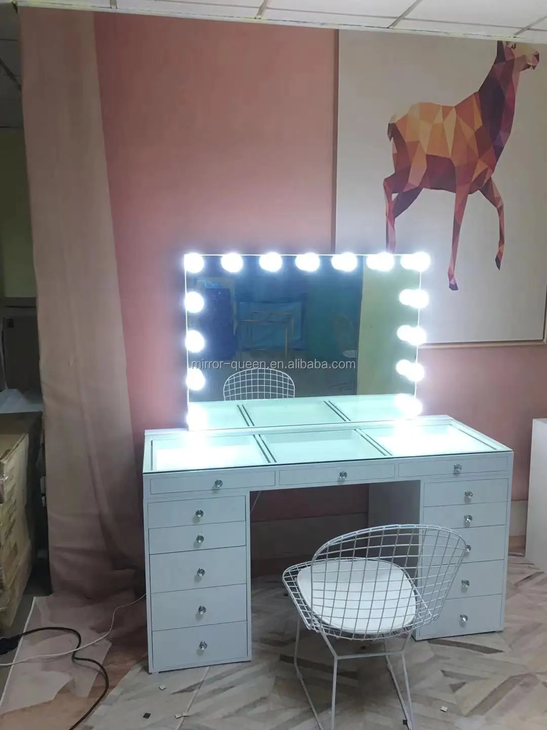 
makeup working table dressing table with drawers wooden vanity table with led makeup mirrors bathroom hair styles lighted mirror 