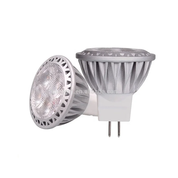 super bright 12v 30 degree gu4 mr11 2W 3W 4W 35mm aluminum cabinet led spotlight