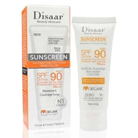 

Disaar spf 90 sunblock sun protection screen moisturizer whitening organic sunscreen cream for all skin