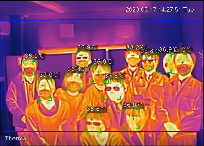 
High performance thermal cctv heat camera used in infectious diseases 