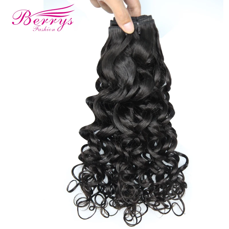 

Berrys Fashion Unprocessed Human Hair Weave Natural Colors Indian Virgin Hair Bundles Can Be Dyed Tangle Free Water Wave
