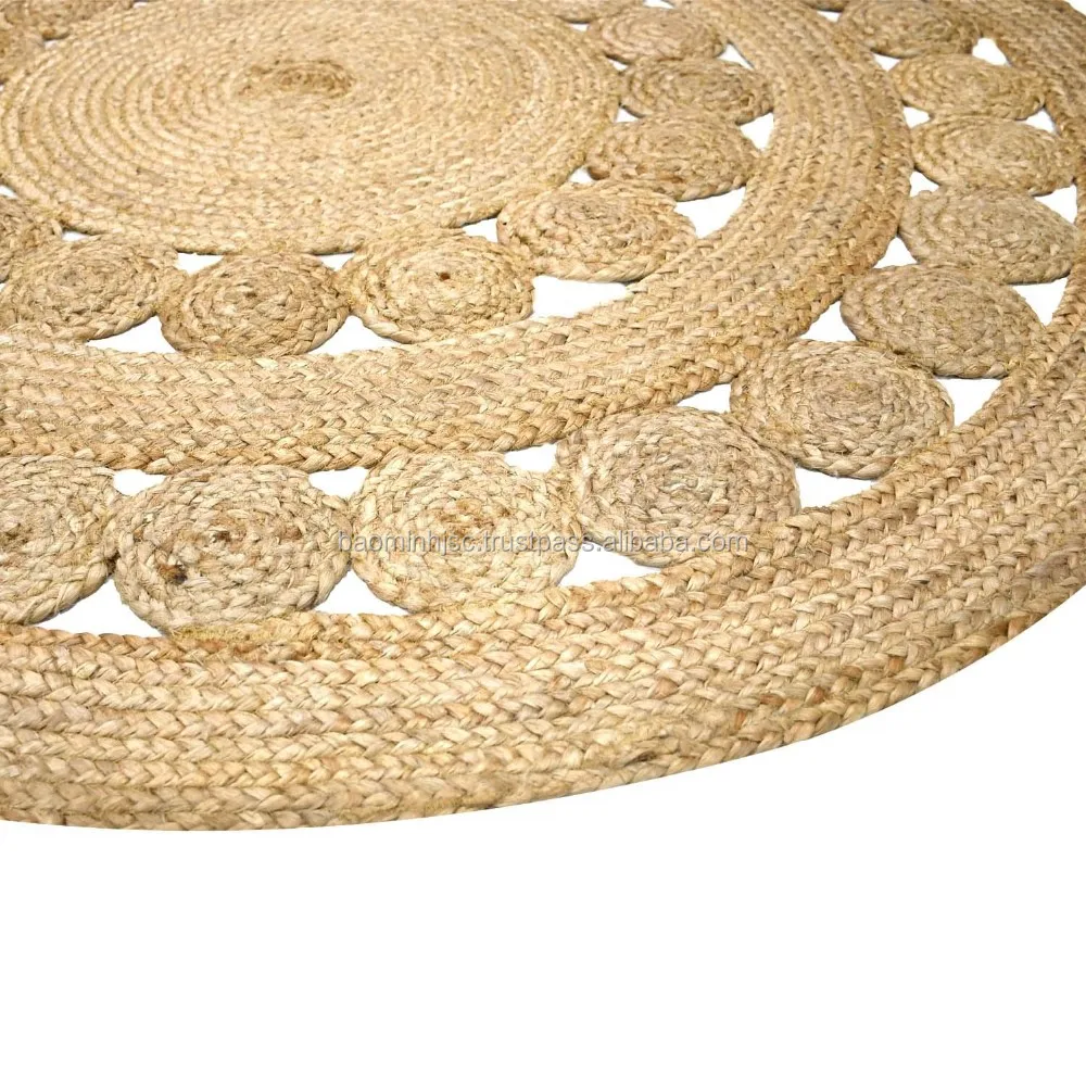 Hot Selling Round Brown Woven Water Hyacinth Floor Rugs,Natural Round ...