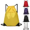 Basic Drawstring Gym Bag Sport Fitness Cinch Sack Outdoor Travel Beach Backpacks