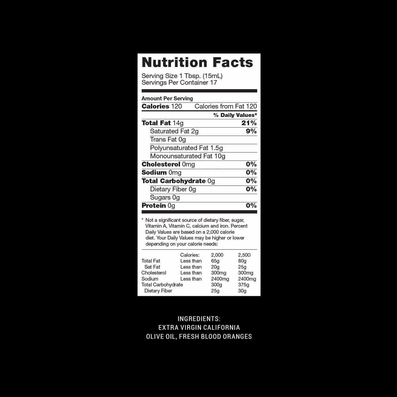 
Premium Quality Vervana California Cold-Pressed Crushed Blood Orange Flavored Olive Oil 250 ml (8.45 FL OZ) 