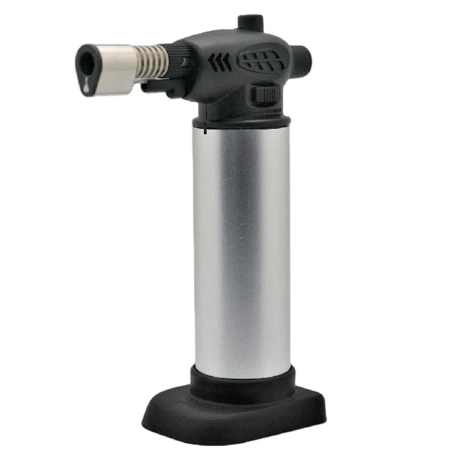 

Wholesaler Butane Metal Tube Butane Fire Torch, Silver