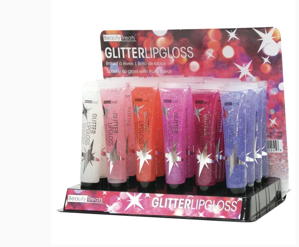 

BEAUTY TREATS GLITTER LIPGLOSS (24PC)