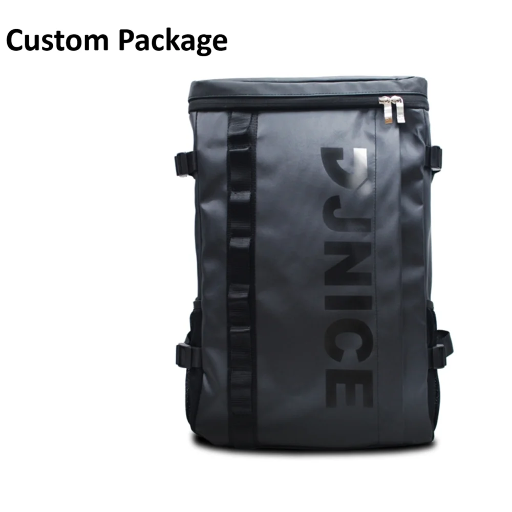

waterproof cover fashion backpack with logo, Black