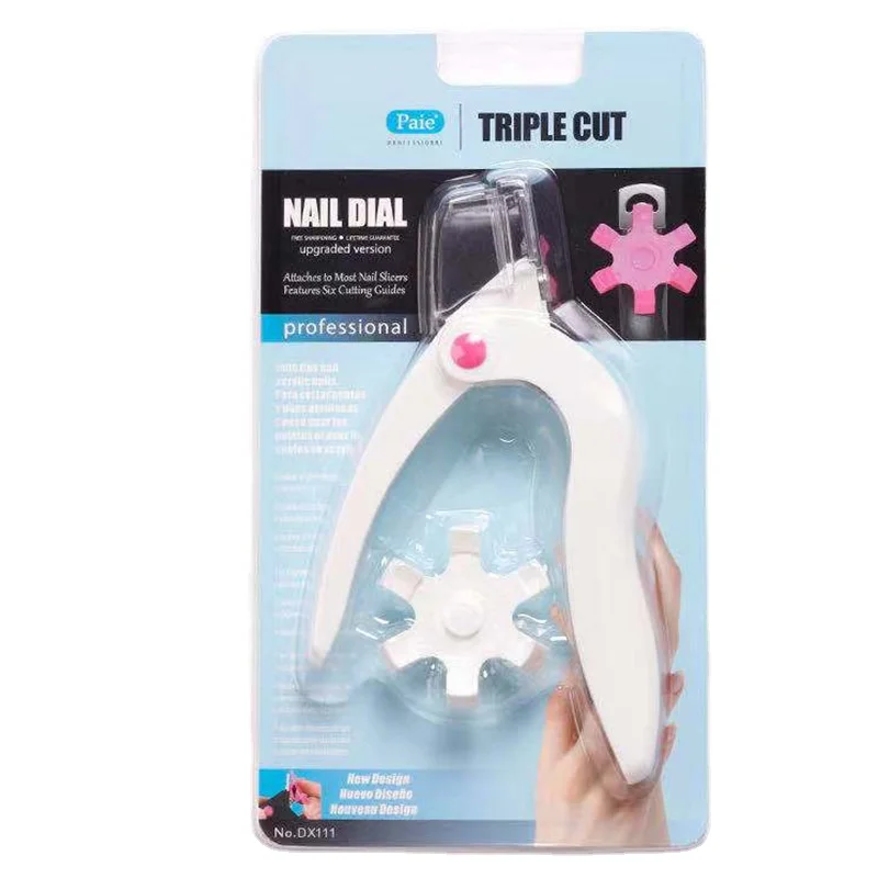 

French False Nails Turntable One Word Cut Round Square Manicure Scissors Nail Tools
