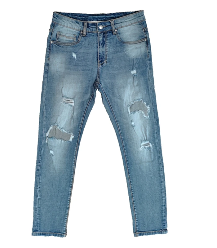 

China Custom Wholesale Men Heavy Rips Fashion Mens Jeans Denim Pants