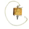 Camel Jasper Reiki Engraved Cube Square Shape Pendulum : Wholesale Gemstone Yellow Jade Reiki pendulums from India
