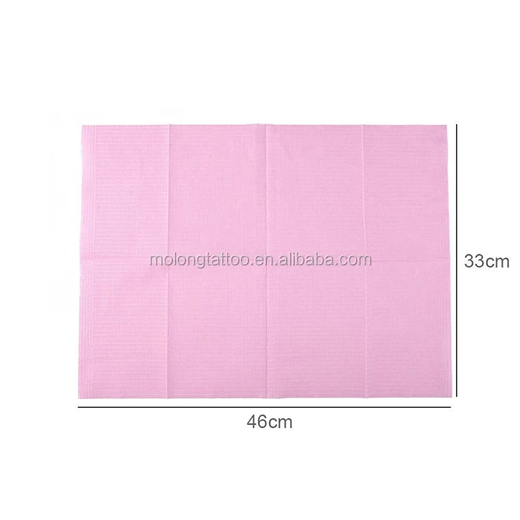125 Pieces Tattoo Dental Bibs Sheet Cleaning Dental Bib Disposable