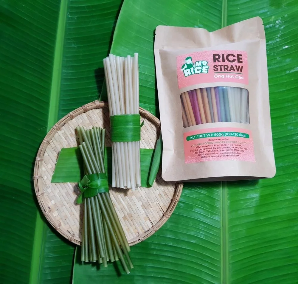 2020 Biodegradable Compostable Rice Straw Drinking Organic Rice Straw