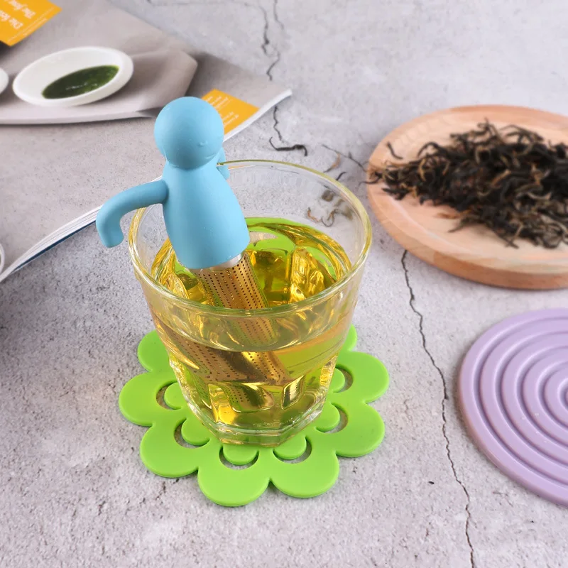 

Good quality multicolor silicone durable tea strainer tool with tea seed tea accessories, Various