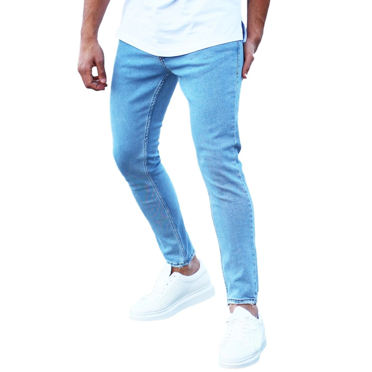 Casual 100 Cotton Denim Men Basic Slim Blue Jeans Man New Style Good Best Price Wholesale Offer Trend Buy Jeans Pants Trousers Beautiful New Basic Fit Oversize Style Hiphop Hip