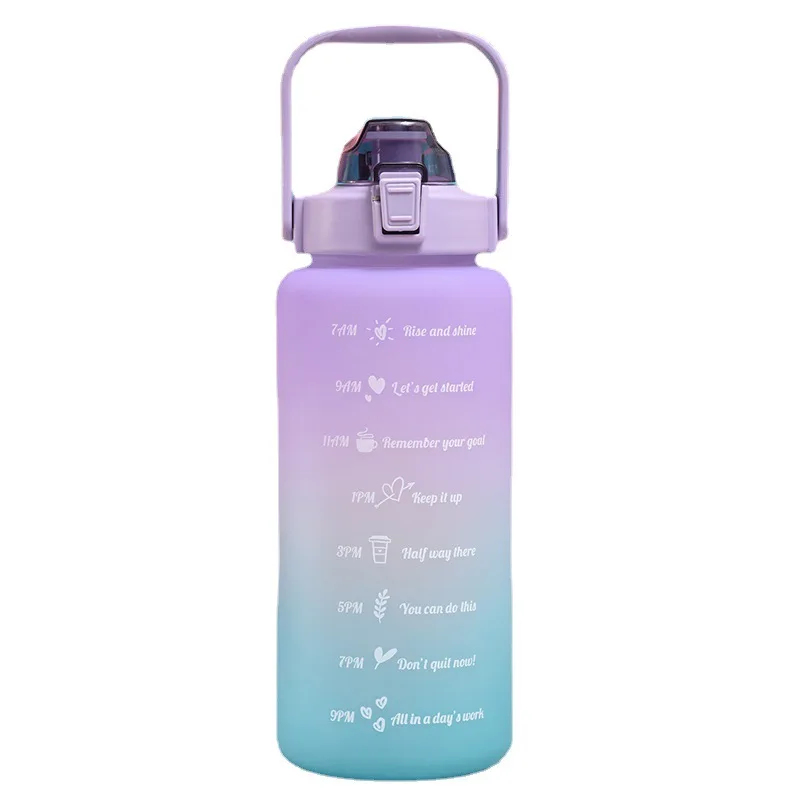 

Customized 2000 ml 1 litre gym sport fitness color changing cups plastic water bottles for drinks suppliers