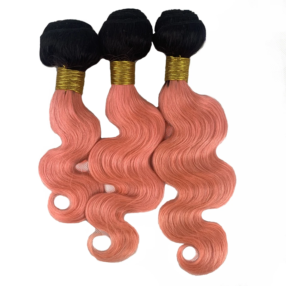

Pink Human Hair Wefts Remy Hair Extension Wholesale Human Hair Weaving