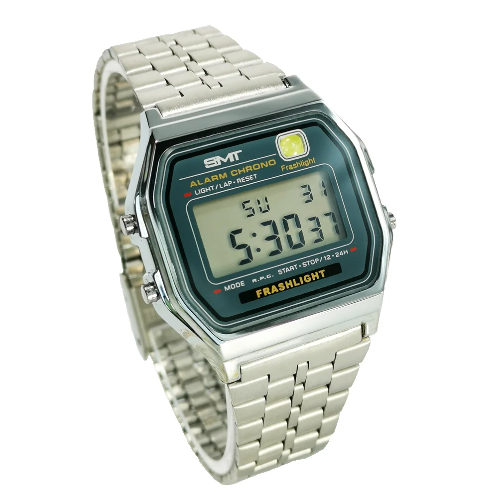 

F-039 Man Stop Digital Watch OEM Digital Watch 159 Relgio Digital