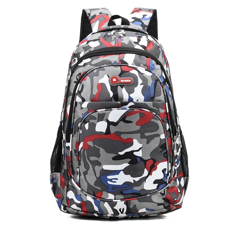 

Outdoor Large Capacity Men Women Camo Sports Travel School Backpack Bag for Camping Hiking, Red, green, orange, blue