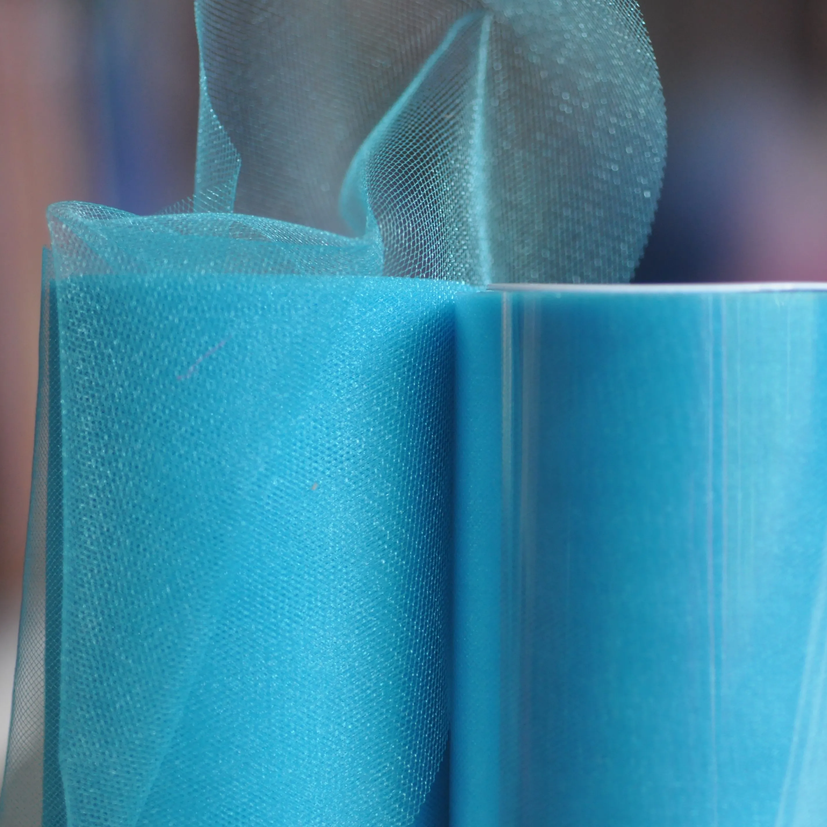 
Plain Style and 100%Polyester Material tulle roll 