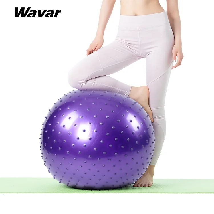 

High quality Environmental gym Massage yoga balls for Body Building, Blue